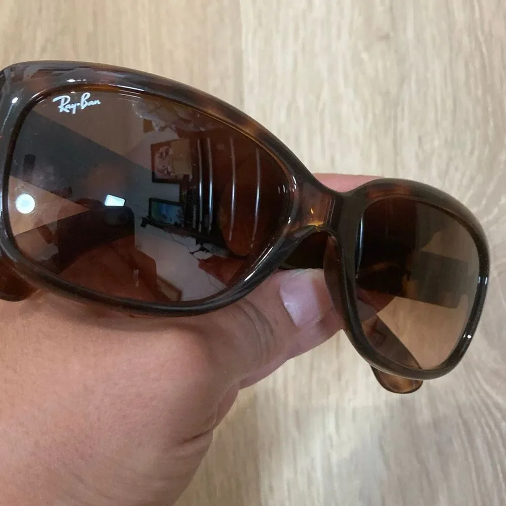 Ray-Ban Tortoise Shell Jackie Ohh Style Sunglasses Brown Gradient Lenses - Picture 7 of 7